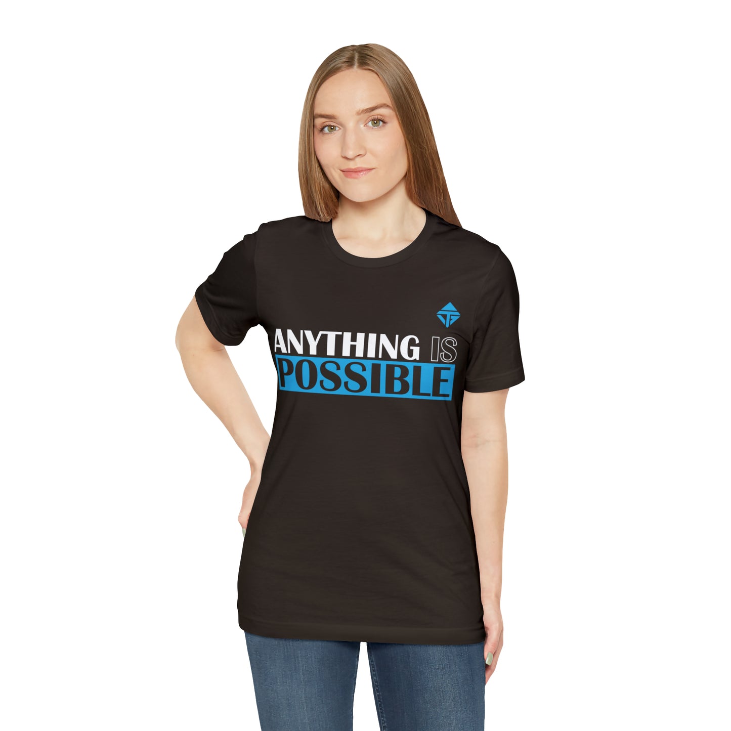 Anything is Possible Blue Unisex Short Sleeve Tee