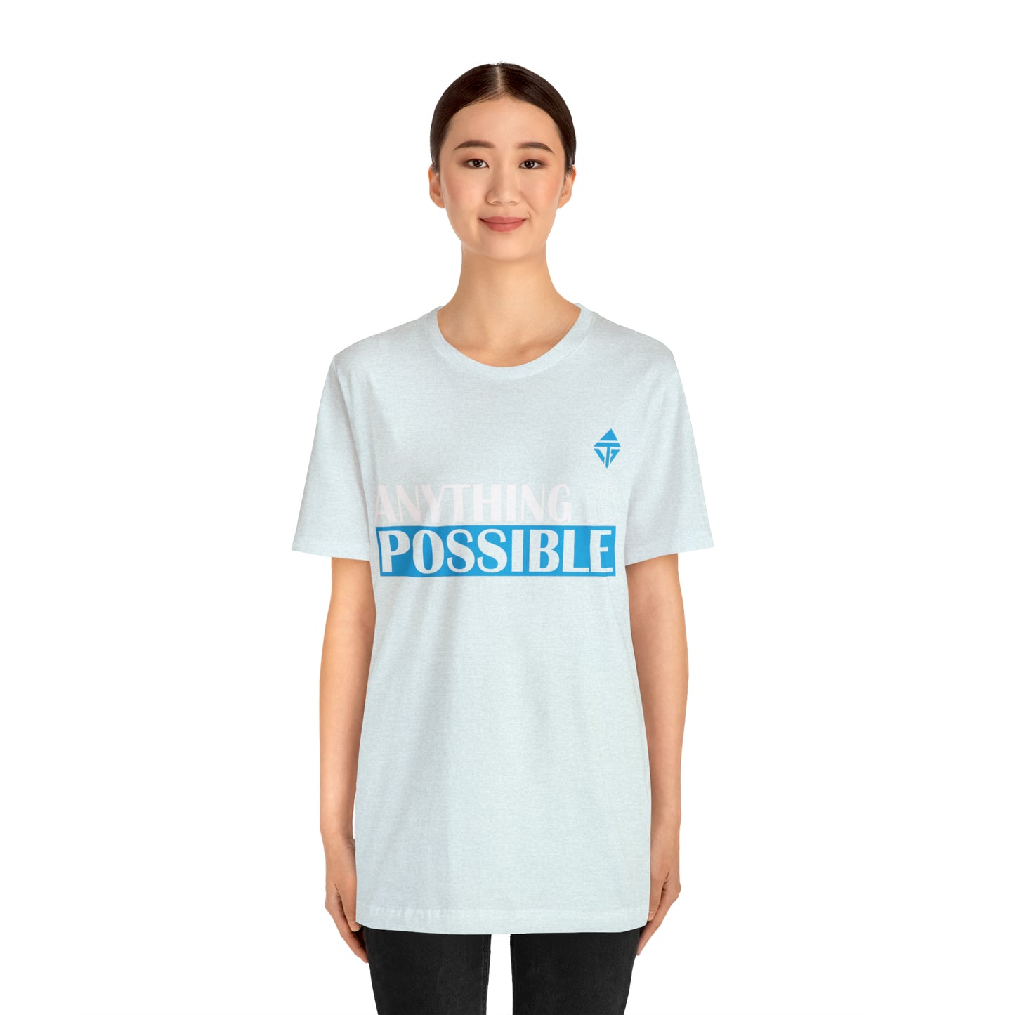 Anything is Possible Blue Unisex Short Sleeve Tee