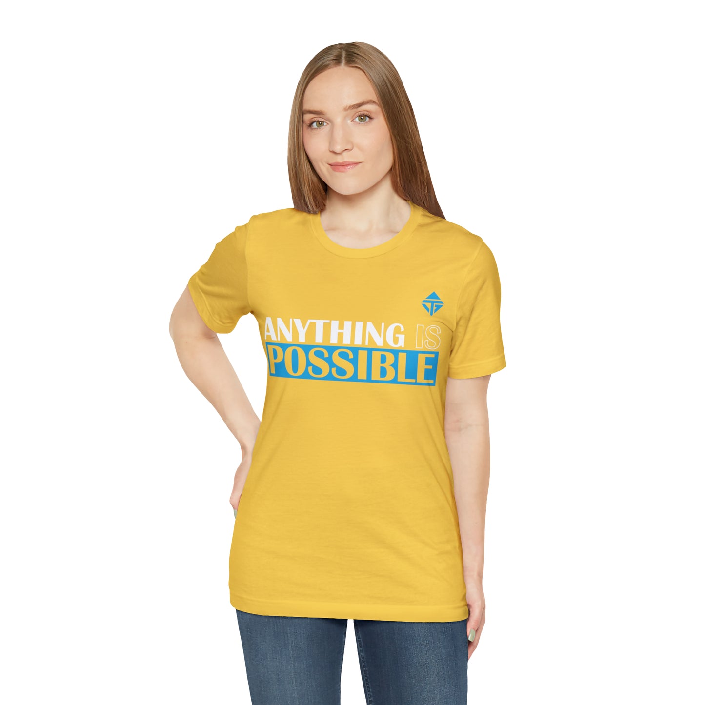 Anything is Possible Blue Unisex Short Sleeve Tee