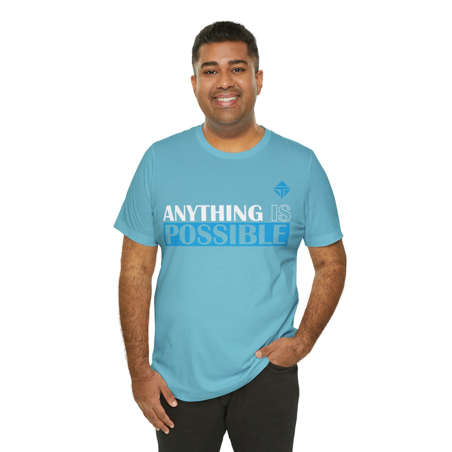 Anything is Possible Blue Unisex Short Sleeve Tee