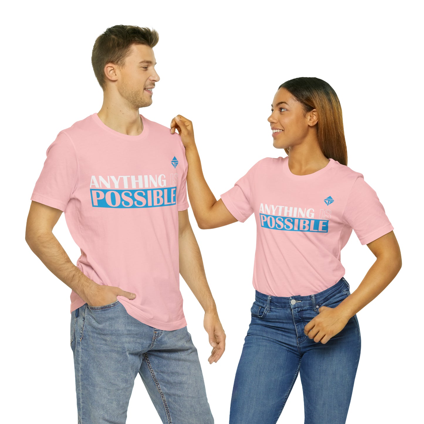 Anything is Possible Blue Unisex Short Sleeve Tee