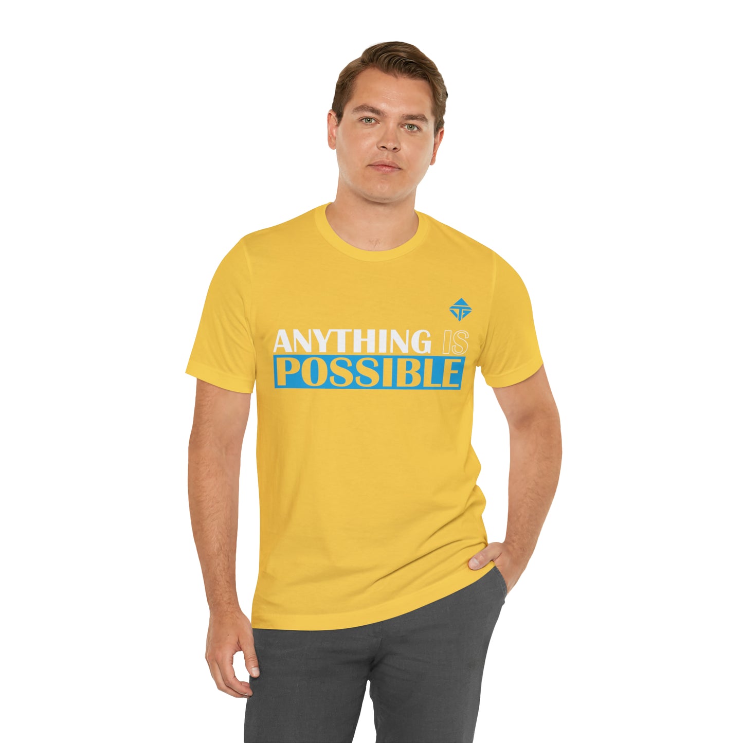 Anything is Possible Blue Unisex Short Sleeve Tee