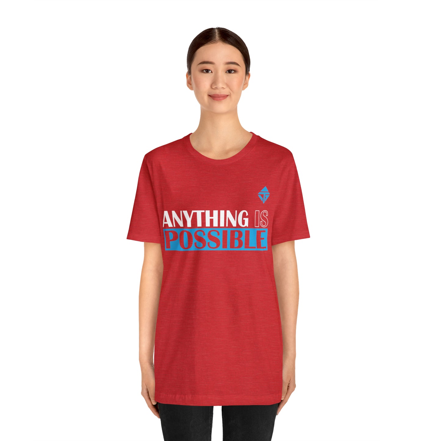 Anything is Possible Blue Unisex Short Sleeve Tee