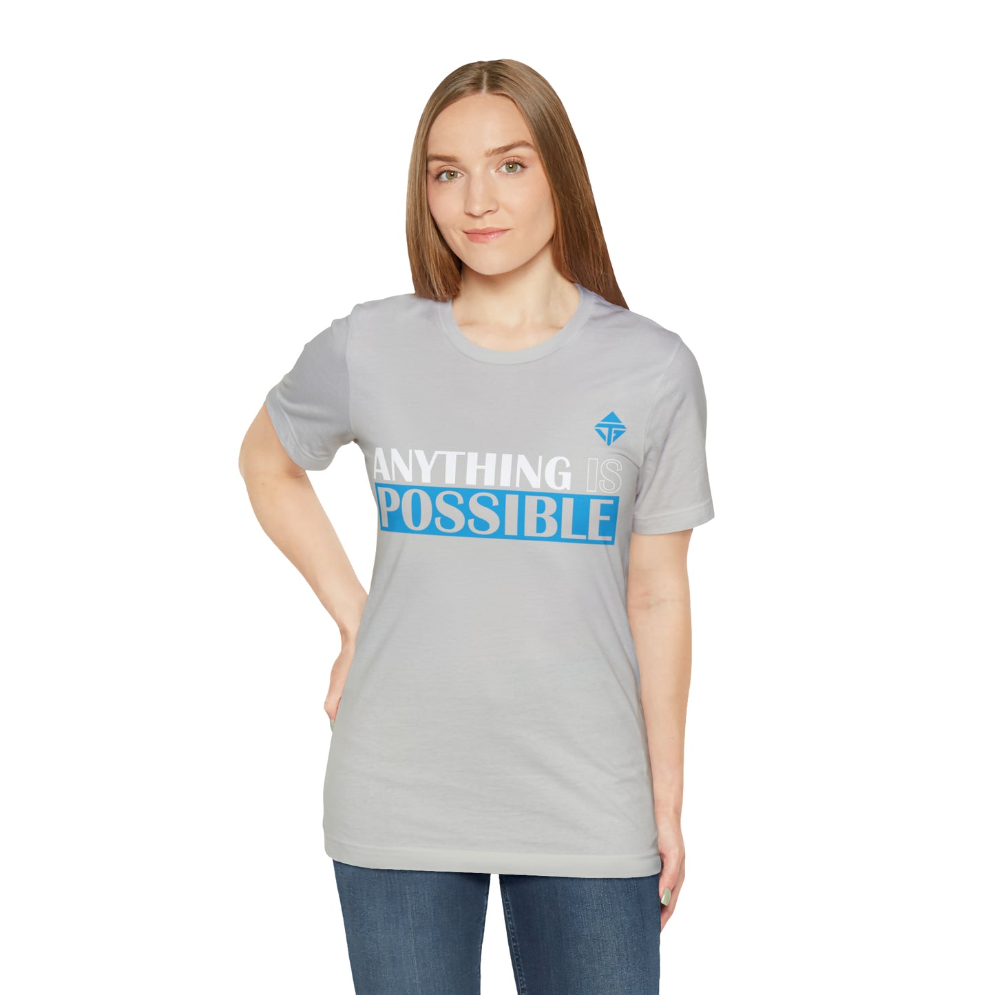 Anything is Possible Blue Unisex Short Sleeve Tee