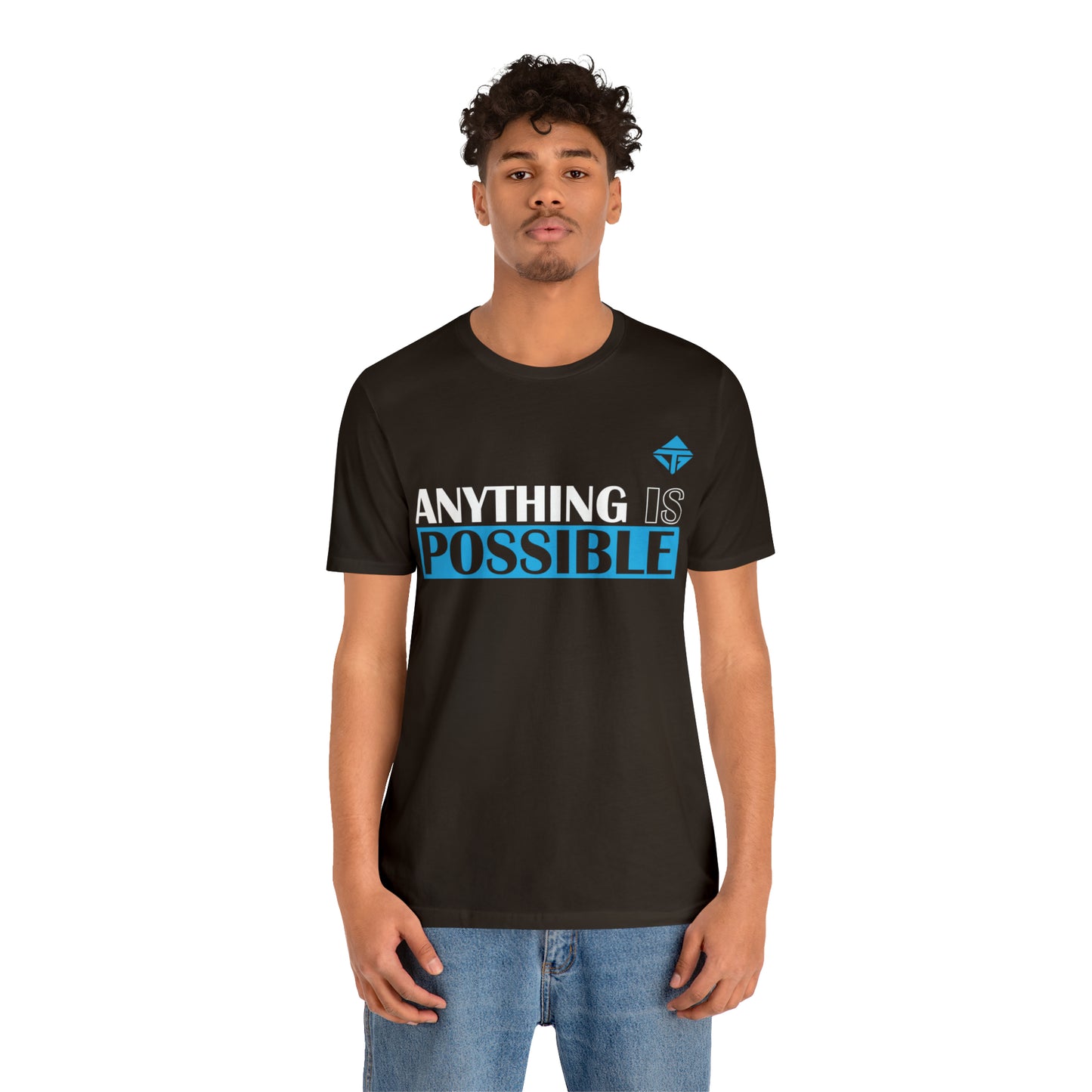 Anything is Possible Blue Unisex Short Sleeve Tee