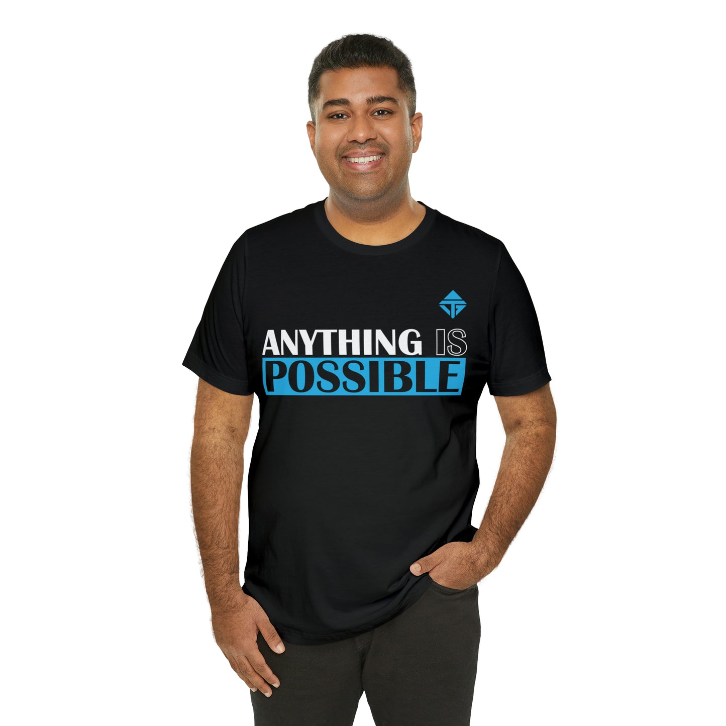 Anything is Possible Blue Unisex Short Sleeve Tee