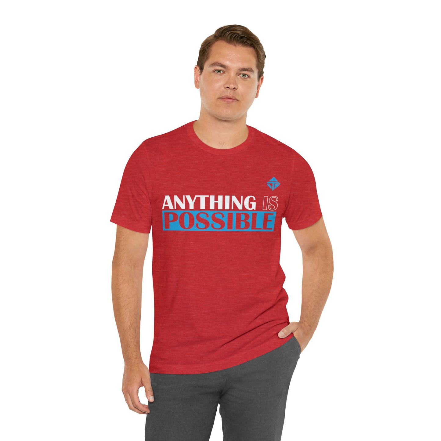 Anything is Possible Blue Unisex Short Sleeve Tee