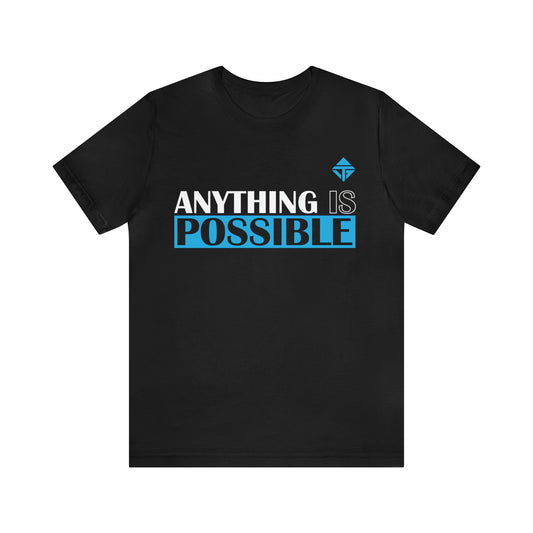 Anything is Possible Blue Unisex Short Sleeve Tee