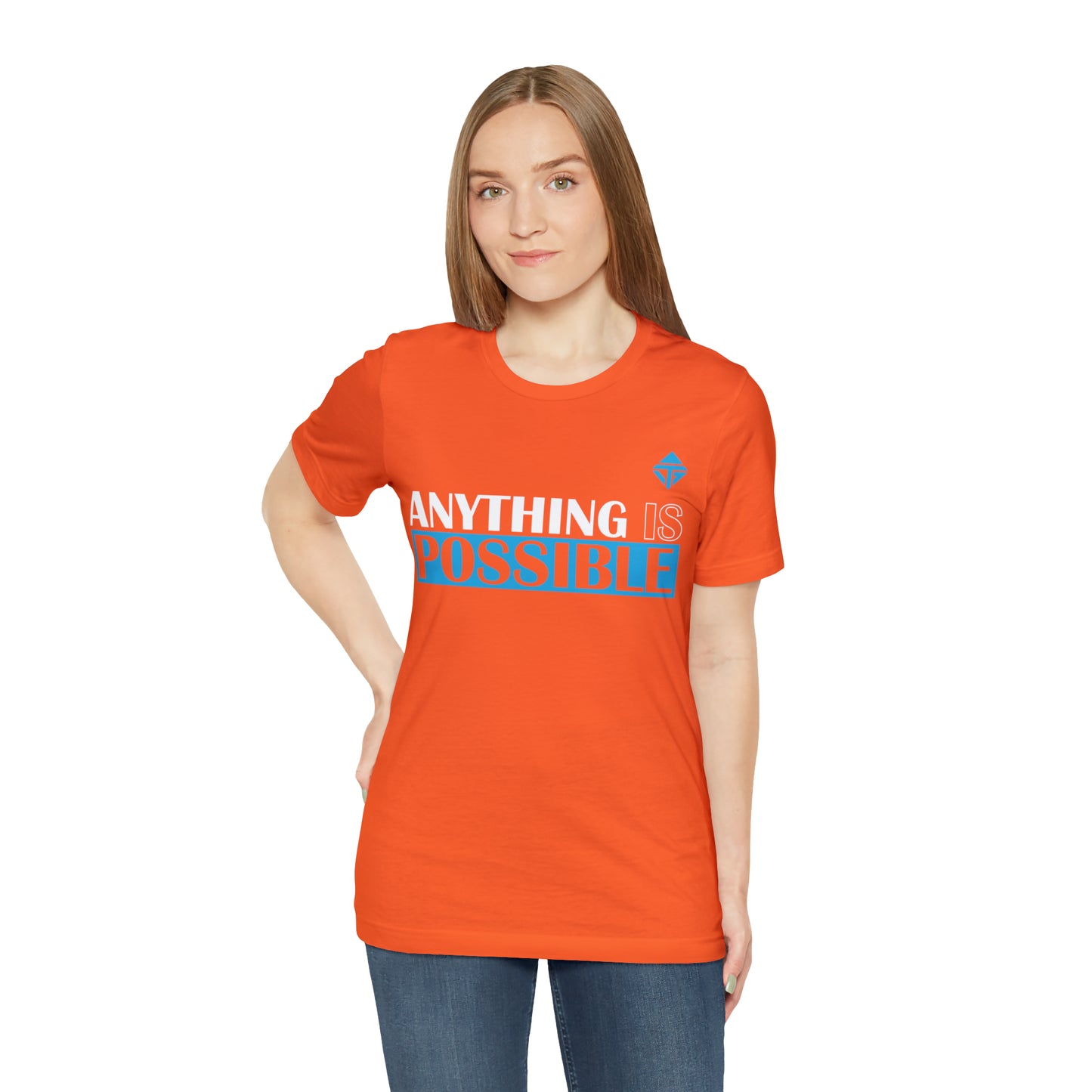 Anything is Possible Blue Unisex Short Sleeve Tee