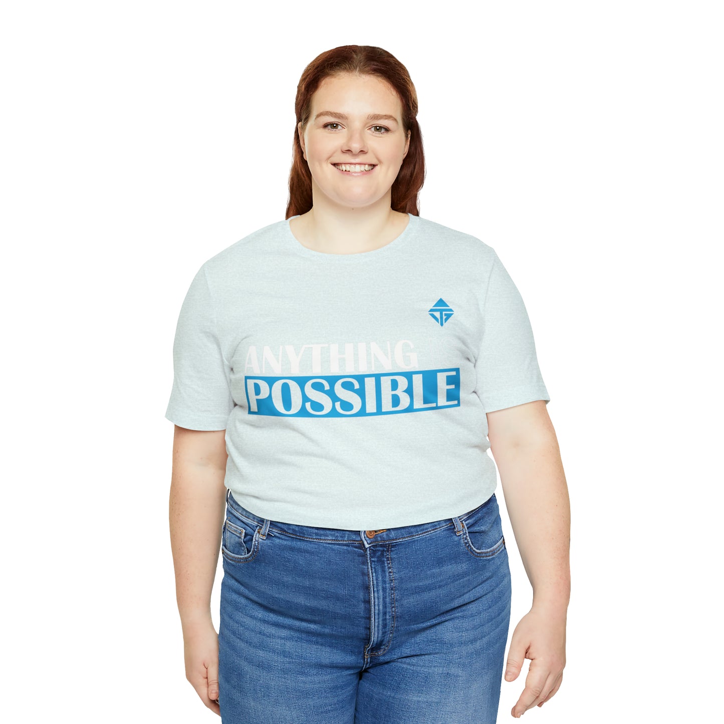 Anything is Possible Blue Unisex Short Sleeve Tee