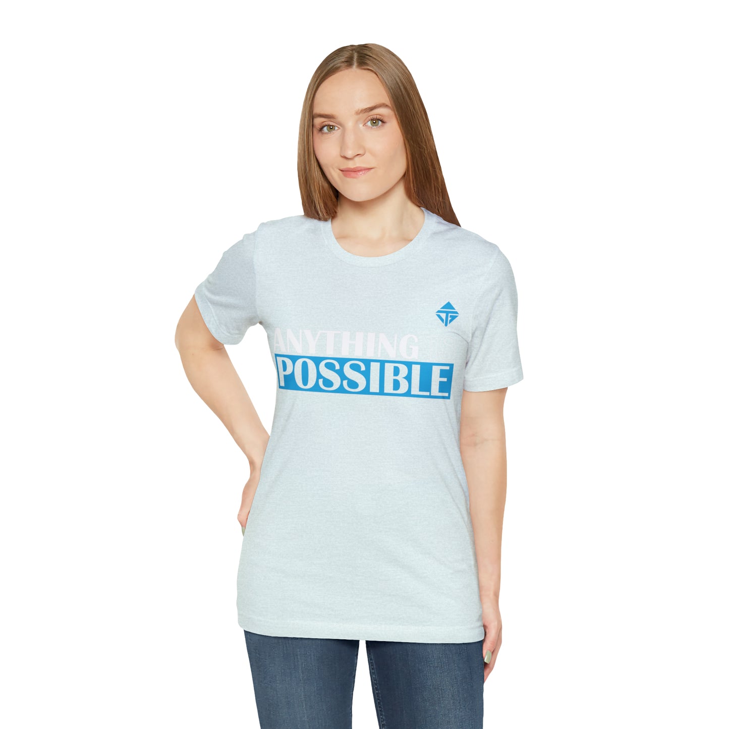 Anything is Possible Blue Unisex Short Sleeve Tee