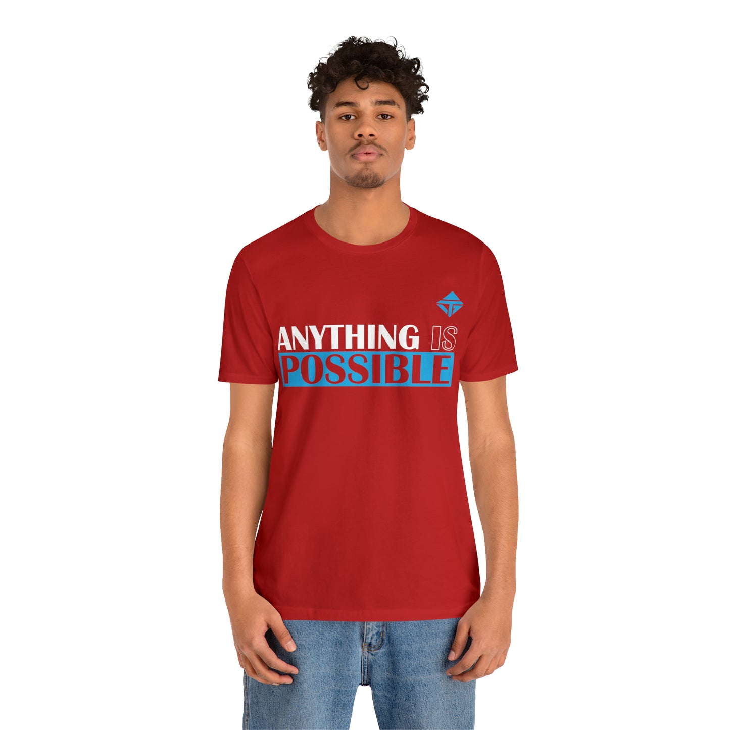 Anything is Possible Blue Unisex Short Sleeve Tee