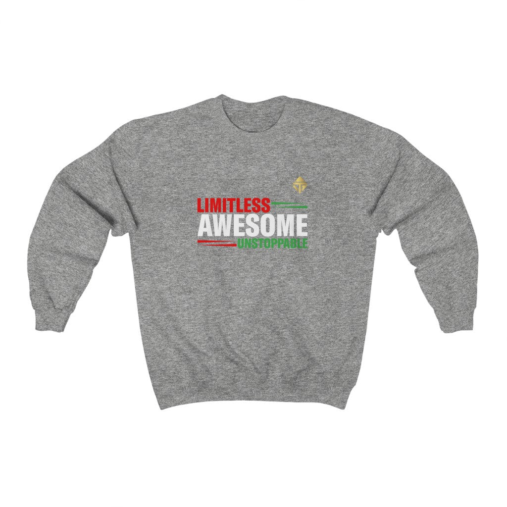 Limitless Awesome Unstoppable Unisex Crewneck Sweatshirt