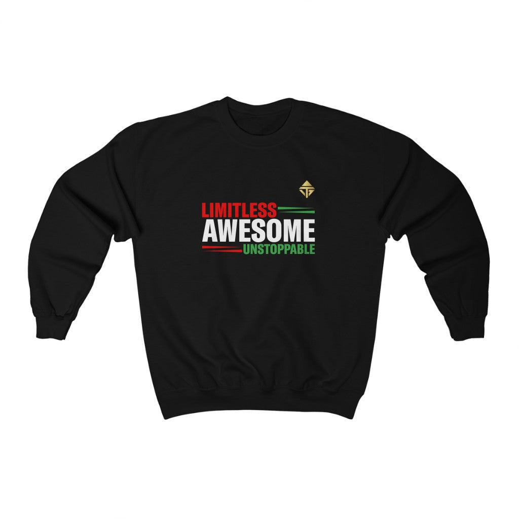 Limitless Awesome Unstoppable Unisex Crewneck Sweatshirt