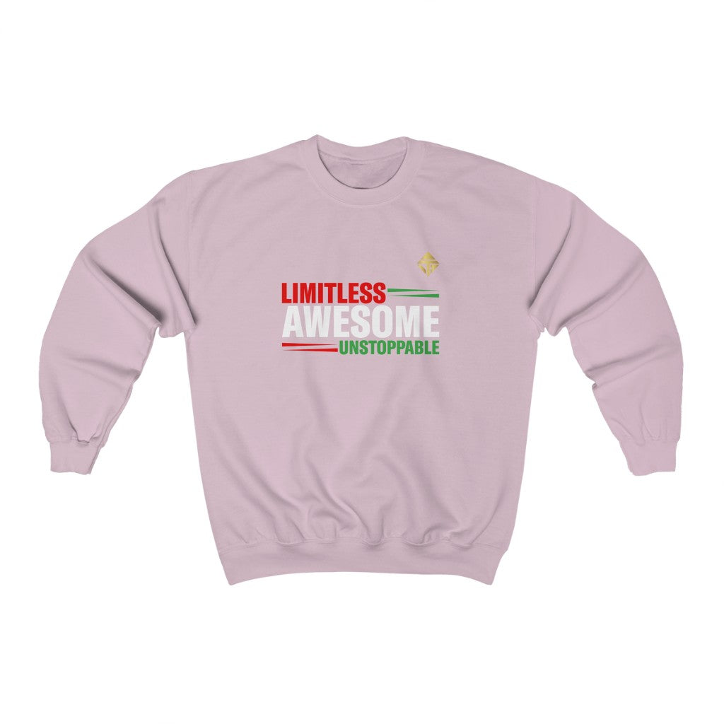 Limitless Awesome Unstoppable Unisex Crewneck Sweatshirt